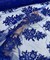 Royal Blue Sequin Embroidered Lace Fabric by the Yard, 54" Wide Floral Mesh Lace with Double Scalloped Edges